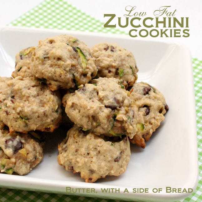 LOW FAT ZUCCHINI COOKIES - Butter with a Side of Bread
