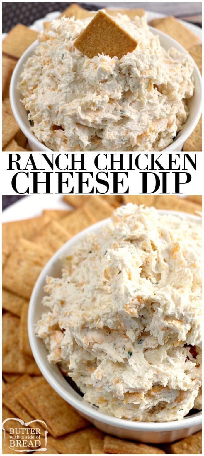 RANCH CHICKEN CHEESE DIP - Butter with a Side of Bread