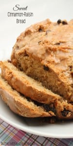 Sweet Cinnamon Raisin Bread:Butter with a side of bread