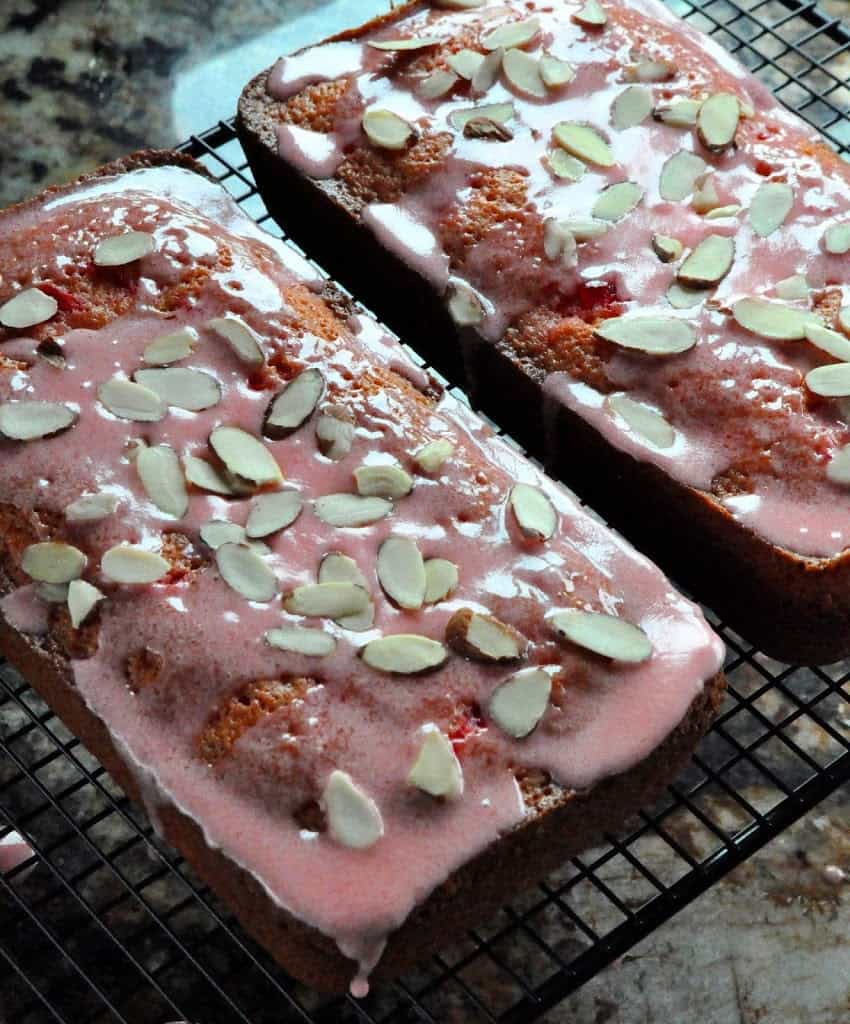 GLAZED CHERRY ALMOND SWEET BREAD: Butter With A Side of Bread