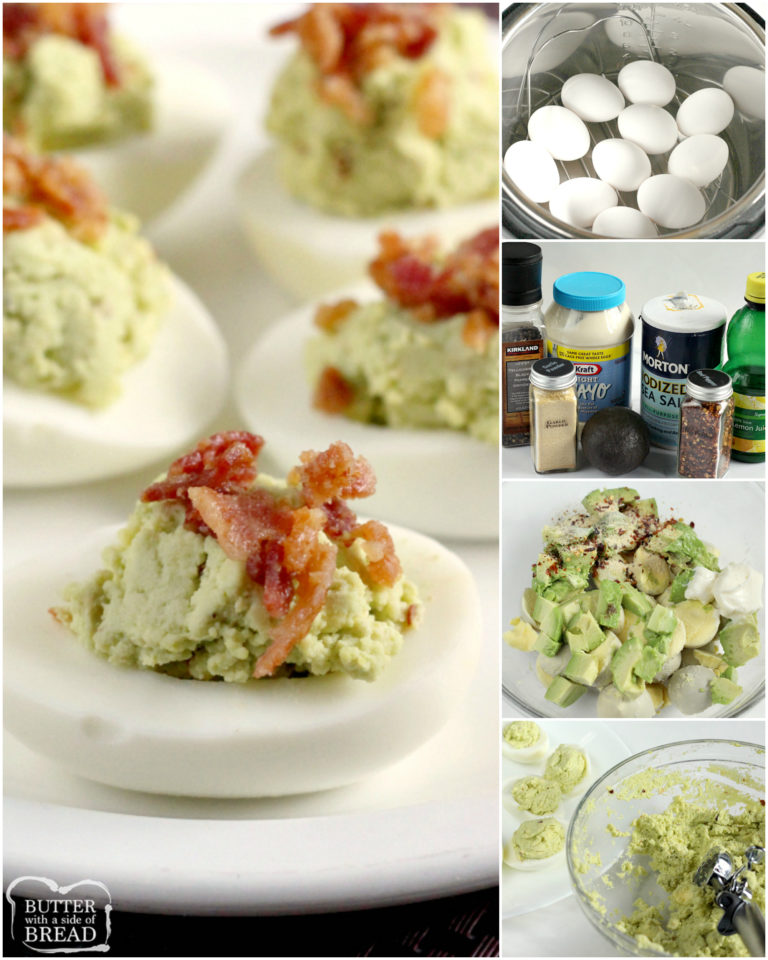 BACON AVOCADO DEVILED EGGS - Butter with a Side of Bread