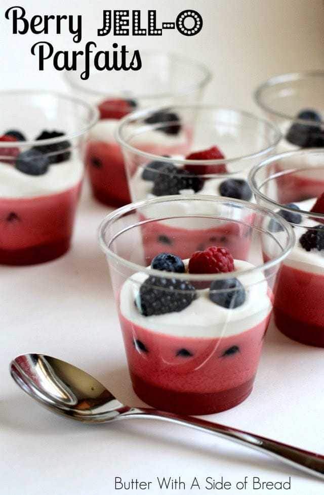 These Berry Jell-O Parfaits are a great way to change up a regular jello dish! They are also easy and super tasty so you can't go wrong!