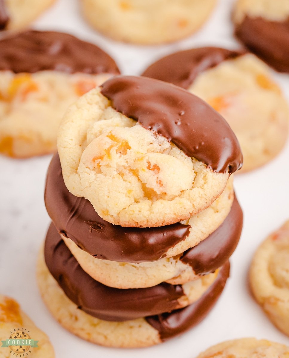 stacked apricot cookies