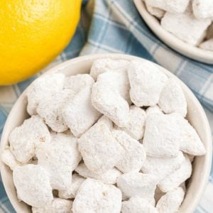 White Chocolate Lemon Muddy Buddies recipe