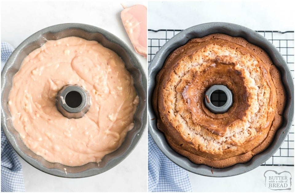 How to make a Glazed Strawberry Bundt Cake Recipe 