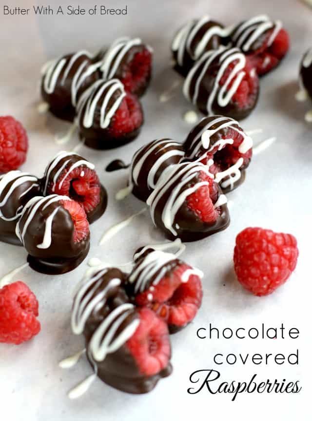 CHOCOLATE COVERED RASPBERRIES featuring Chocoley products: Butter With A Side of Bread