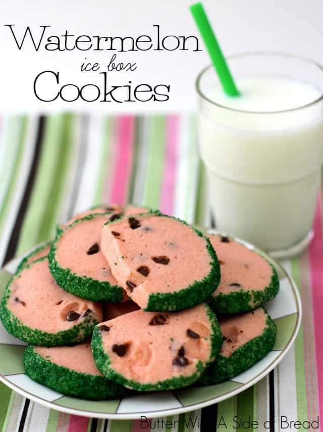 WATERMELON ICE BOX COOKIES: Butter With A Side of Bread