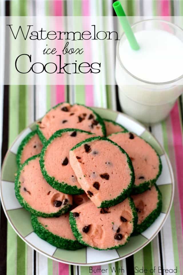 WATERMELON ICE BOX COOKIES: Butter With A Side of Bread