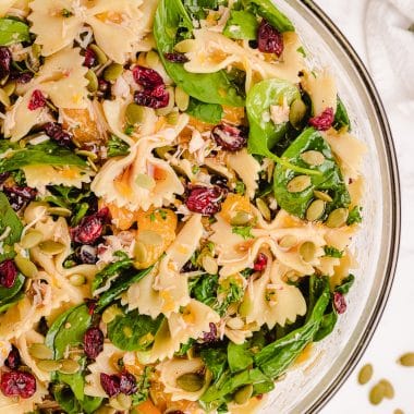 spinach chicken pasta salad