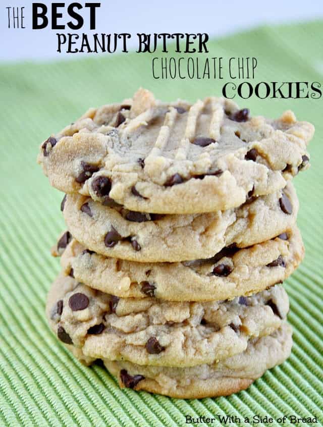 Peanut Butter Chocolate Chip Cookies are soft and chewy, and turn a basic chocolate chip cookie recipe into an incredible one. 