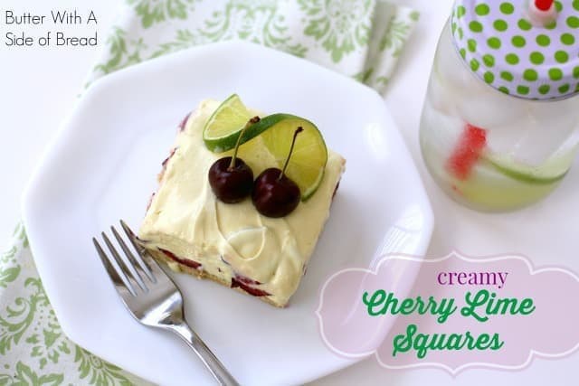 CREAMY CHERRY LIME SQUARES: Butter With A Side of Bread