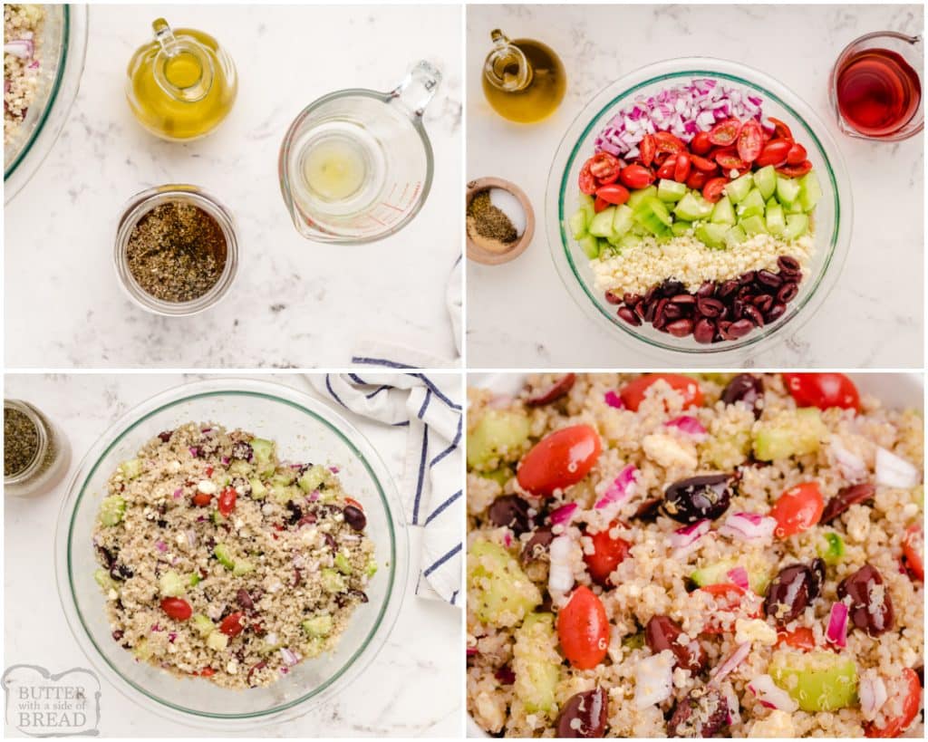 how to make a Greek Quinoa salad