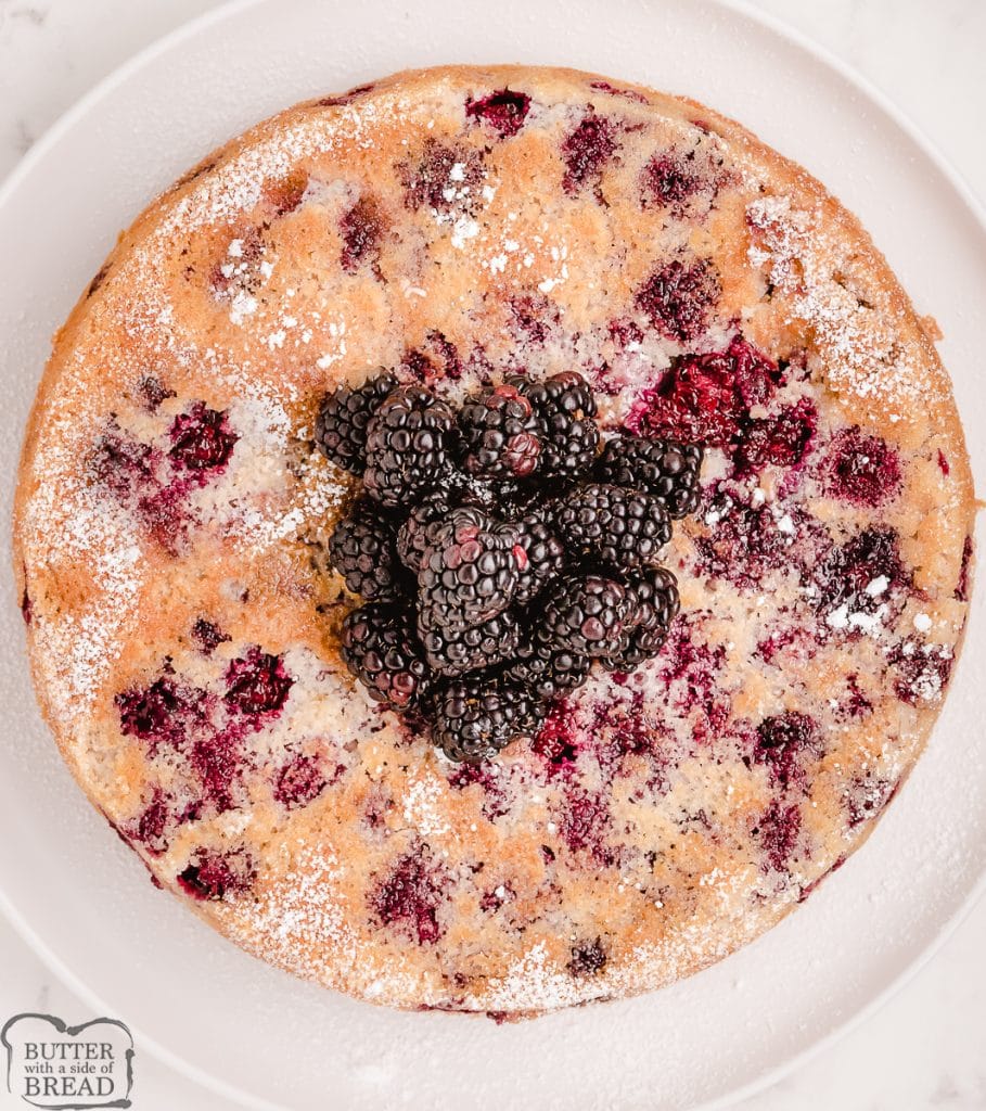 whole blackberry cake