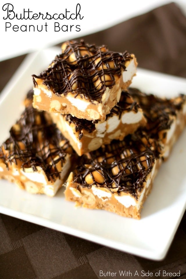 Butterscotch Peanut Bars are a sweet and salty dessert that tastes absolutely amazing. These butterscotch candy bars are a perfect combination of chewy sweetness with the crunchy salted peanuts, it is simply divine!