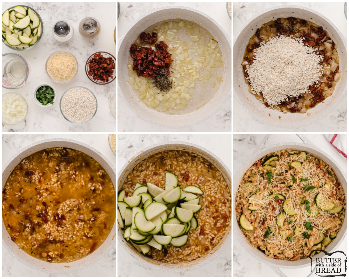 how to make risotto with fresh zucchini