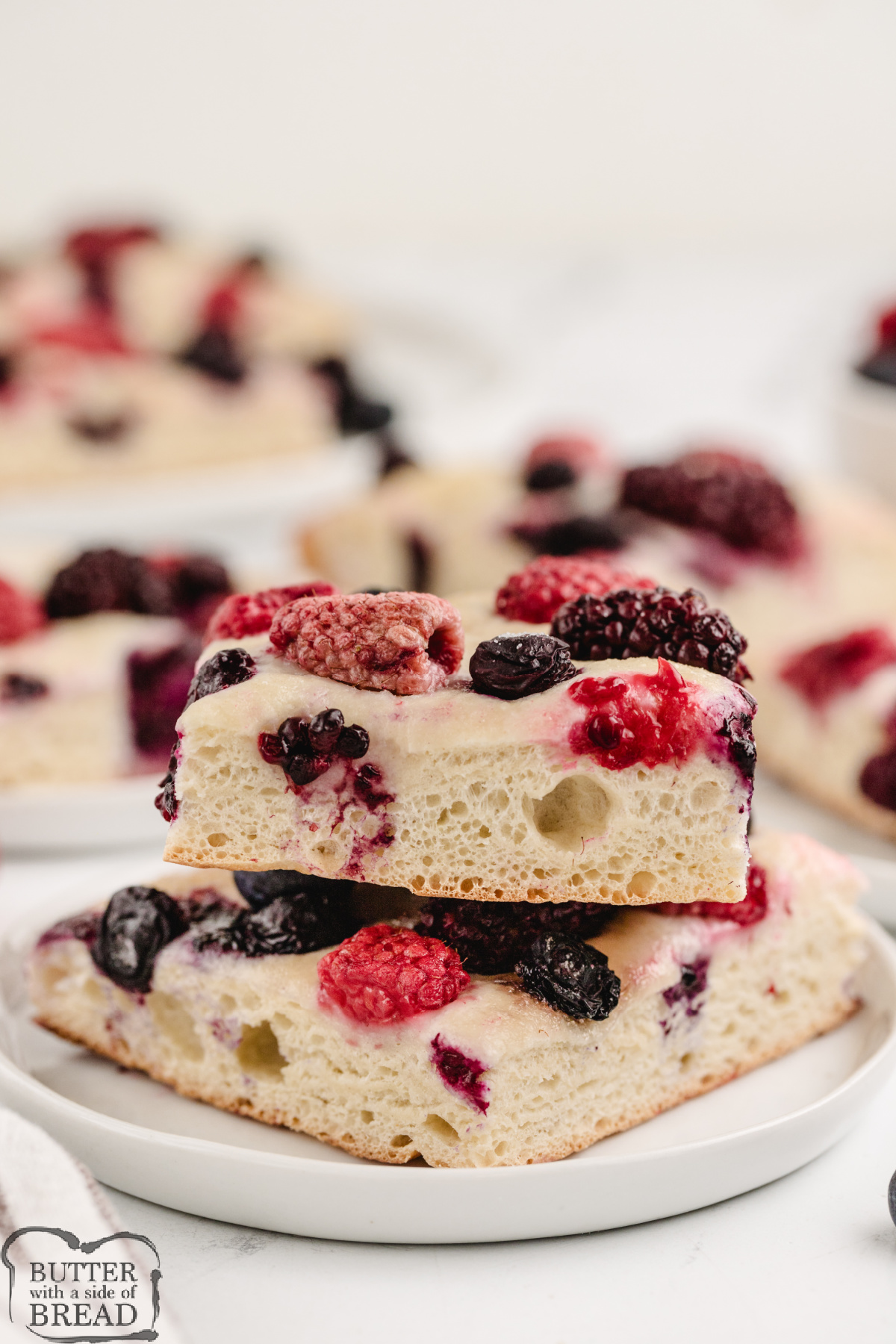 Simple dessert made with premade dough and fresh berries. 