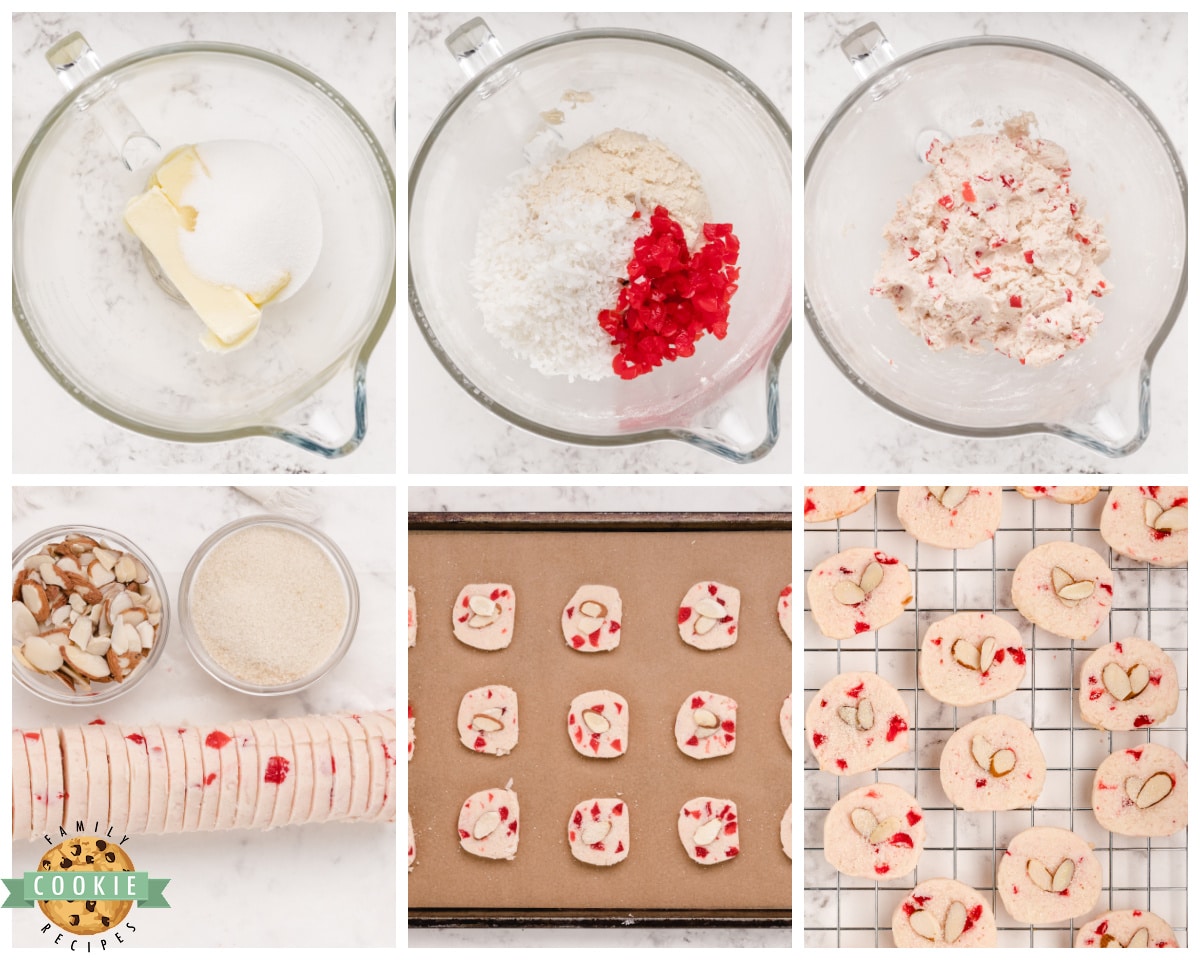 how to make cherry almond slice and bake cookies
