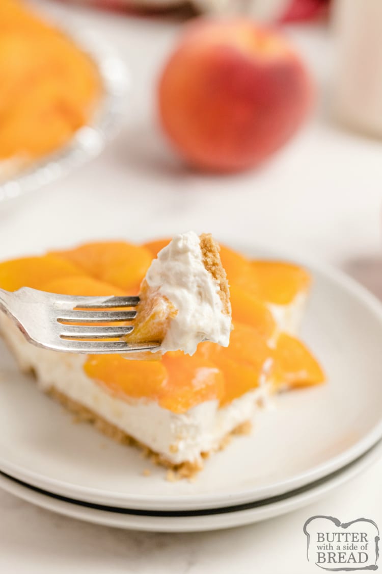 No bake cheesecake recipe with fresh peaches