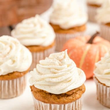 Best Pumpkin Spice Cupcakes with Cream Cheese Frosting