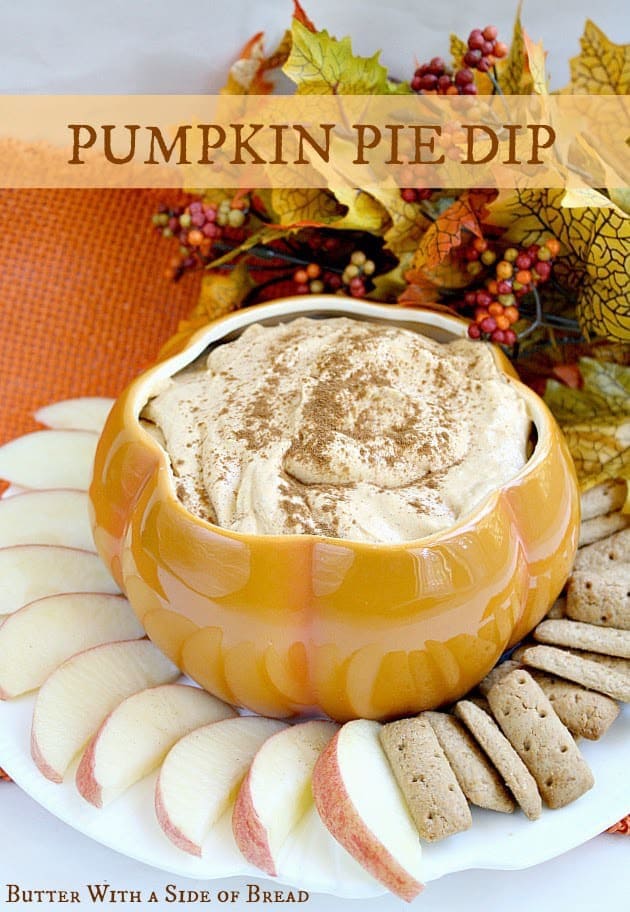 Pumpkin Pie Dip is perfect for dipping apples and graham crackers and it is so easy to make with only five simple ingredients!