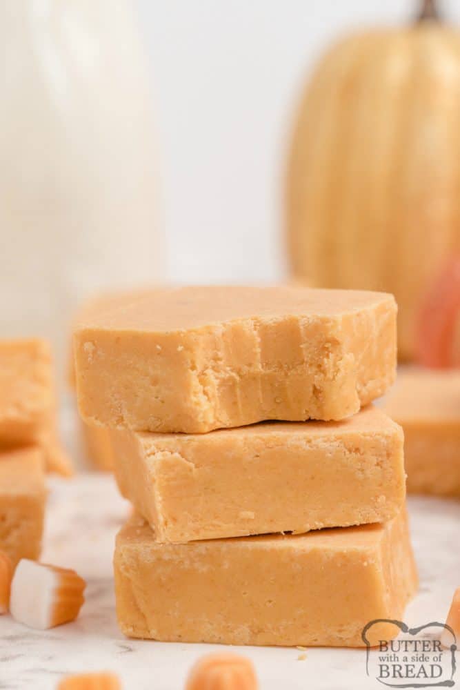 EASY PUMPKIN FUDGE Butter with a Side of Bread