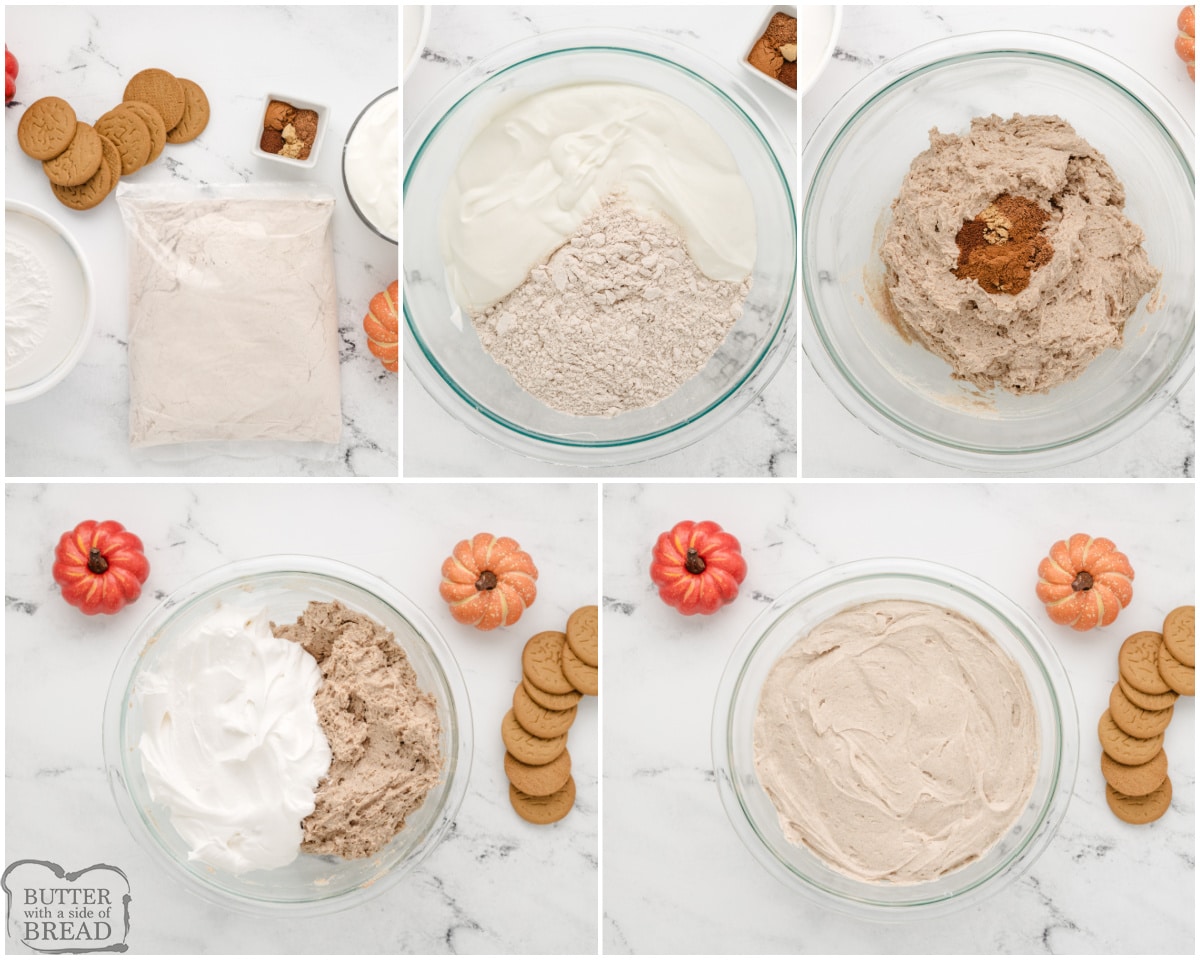 how to make a pumpkin spice cake batter dip