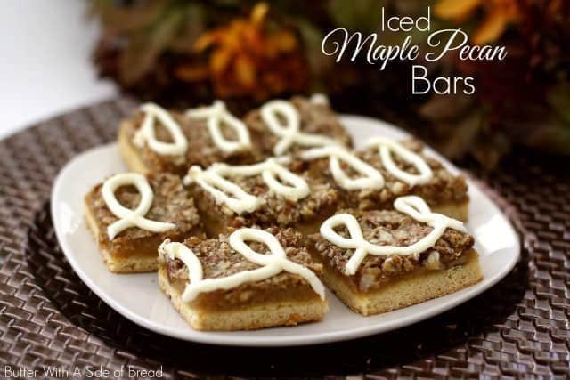 ICED MAPLE PECAN BARS: Butter With A Side of Bread
