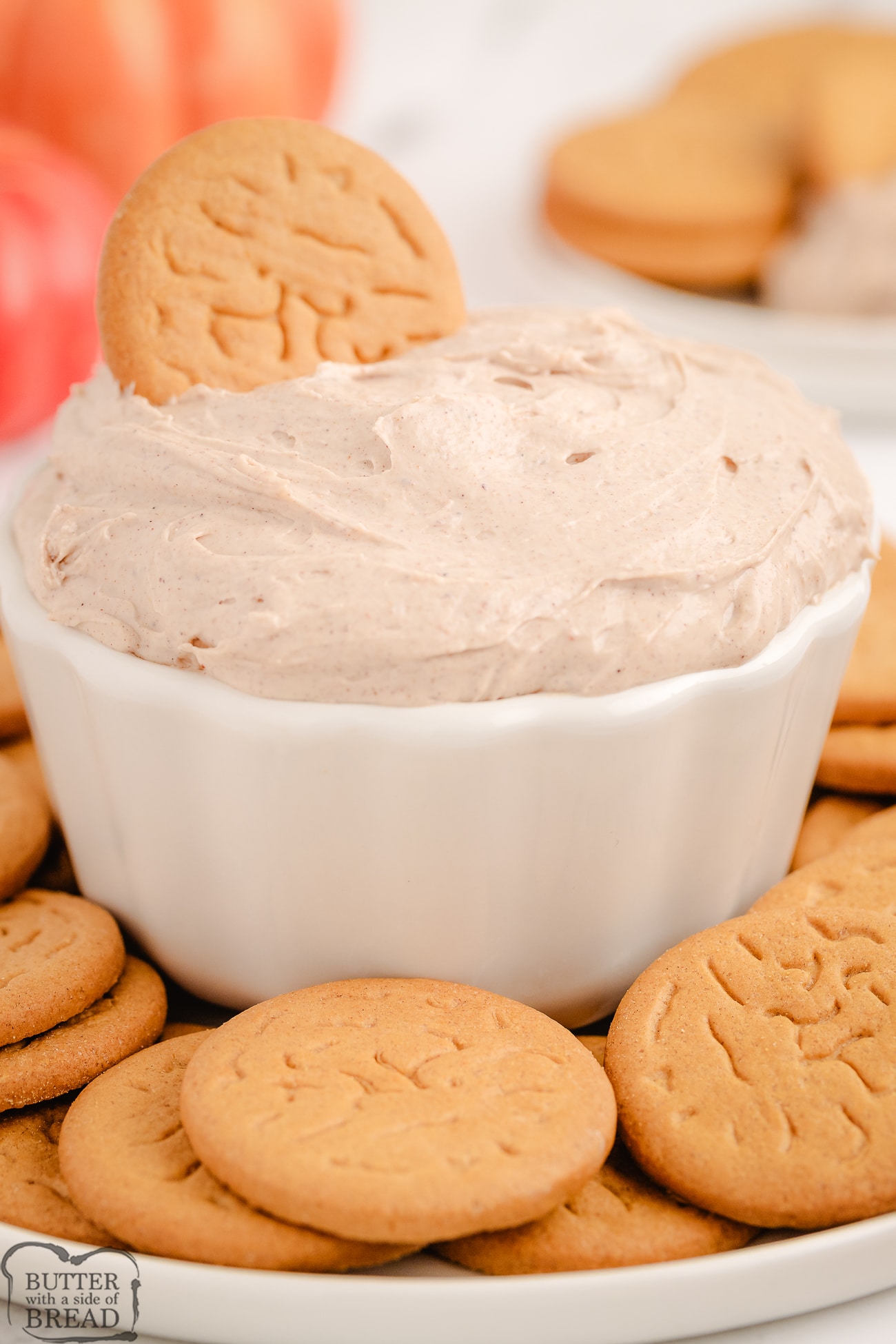 pumpkin spice cake batter dip with Greek yogurt