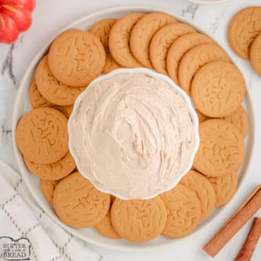 bowl of spice cake batter dip