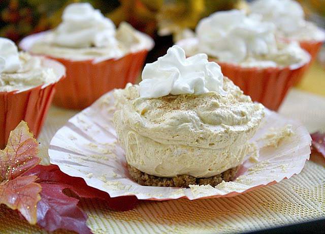 Butter With a Side of Bread: Mini No-Bake Pumpkin Cheesecakes