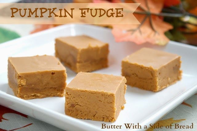 Pumpkin Fudge is made with pumpkin, cinnamon chips, marshmallow creme and a few other basic ingredients. One of our favorite fall candy recipes! 
