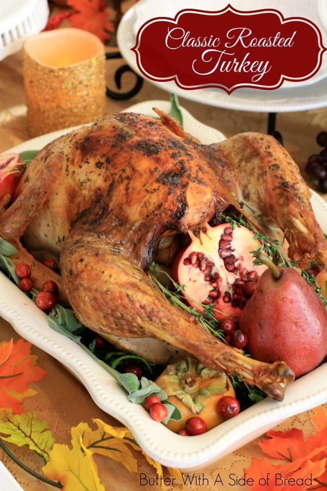 Cooking a classic roasted turkey really is easy! Here's my go-to recipe for a moist & flavorful holiday turkey. Step-by-step video included!