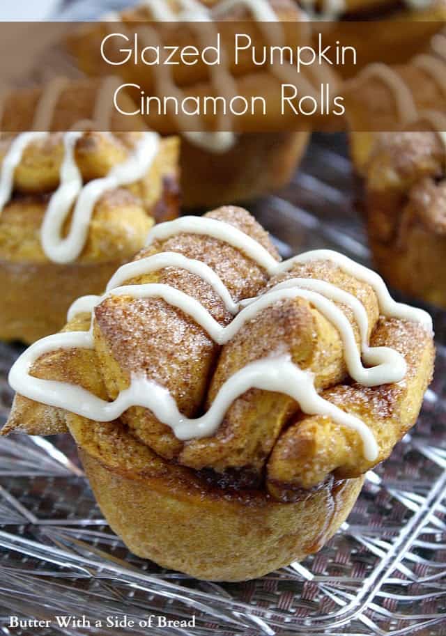 Pumpkin Cinnamon Rolls are the perfect addition to your fall pumpkin recipes! The warm pumpkin cinnamon bread with the glaze on top will have you drooling!