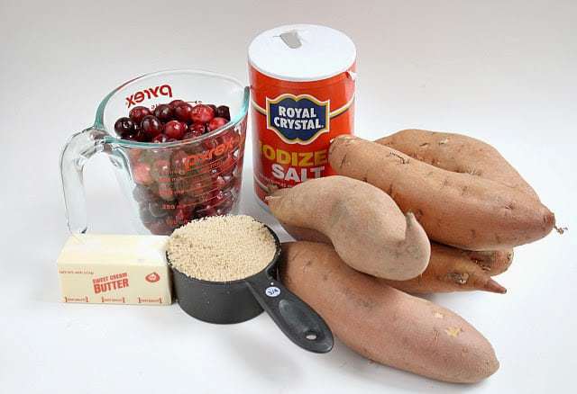 Butter With a Side of Bread: Slow Cooker Sweet Potatoes and Cranberries