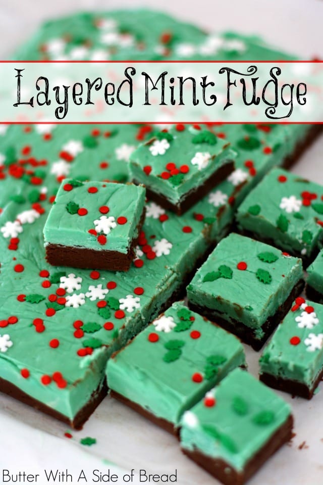 Layered Mint Fudge recipe.