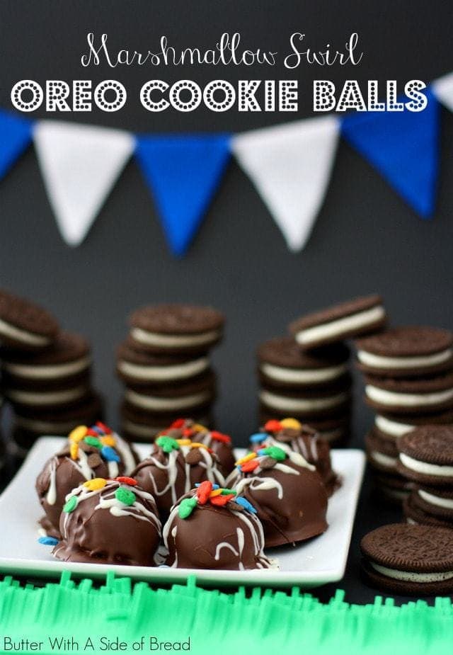 Marshmallow Swirl OREO Cookie Balls. Butter With A Side of Bread