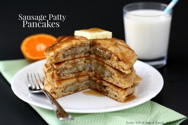 SAUSAGE PATTY PANCAKES - Butter with a Side of Bread