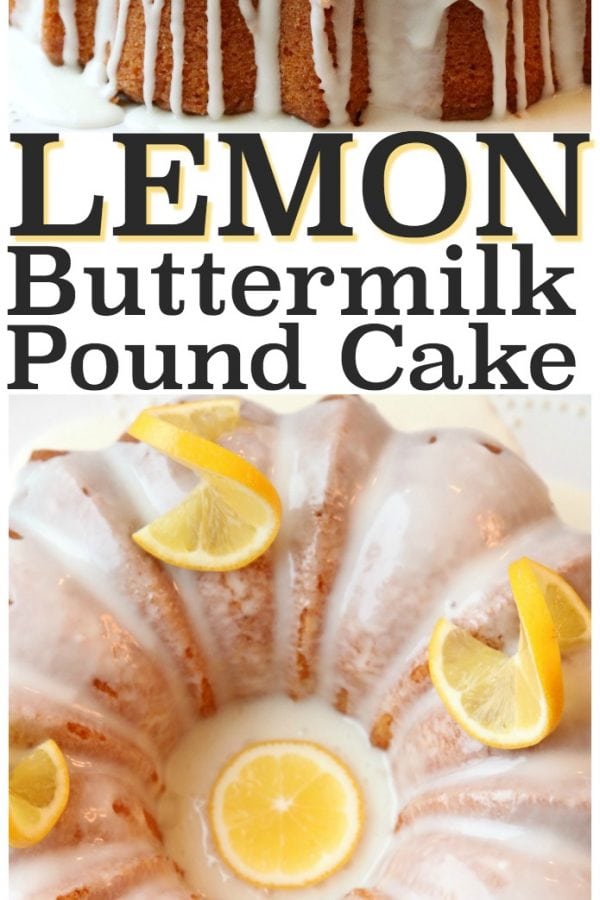 Lemon Buttermilk Pound Cake is a classic pound cake recipe with the addition of fresh lemon! Buttermilk gives this Lemon Pound Cake a wonderful texture and everyone loves the bright flavor of the lemon glaze. It's the perfect pound cake! Lovely, elegant #Lemon #buttermilk #poundCake #cake #recipe from Butter With A Side of Bread #dessert #bundtcake #lemonrecipe #lemoncake #food #homemade