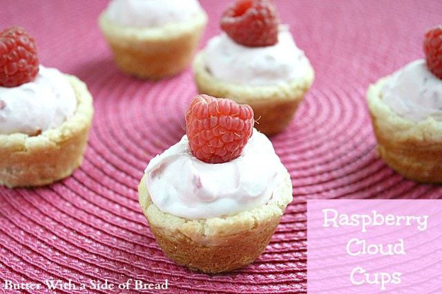 Raspberry Cloud Cups - Butter With A Side of Bread