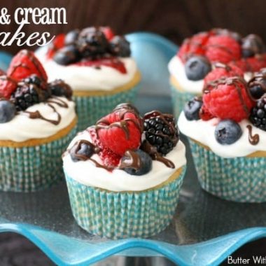 Berries & Cream Cupcakes - Butter With A Side of Bread