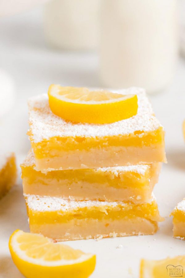EASY LEMON BARS RECIPE - Butter with a Side of Bread