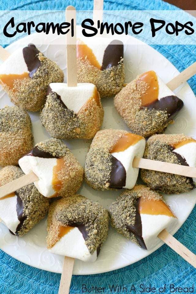 Caramel S'more Pops - Butter With A Side of Bread