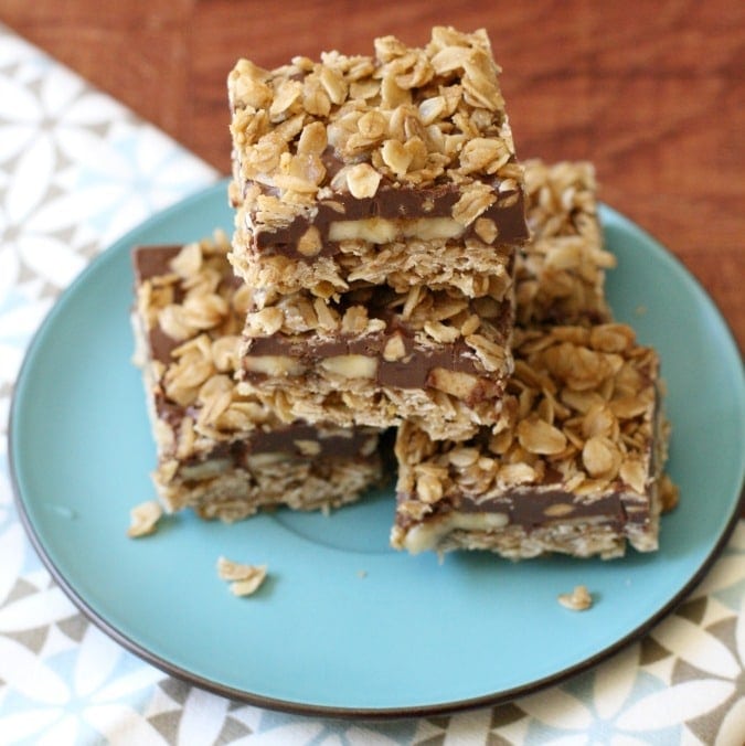 NO-BAKE PEANUT BUTTER BANANA FUDGE BARS - Butter with a Side of Bread