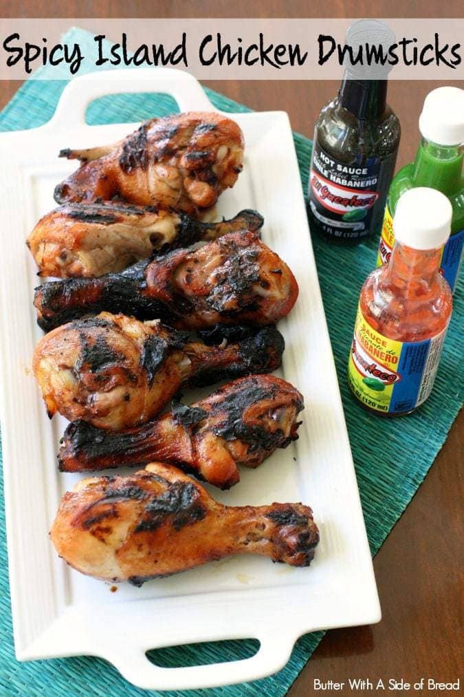 Spicy Island Chicken Drumsticks - Butter With A Side of Bread