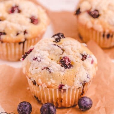 blueberry muffins with cheesecake filling
