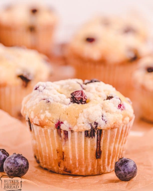 BLUEBERRY CHEESECAKE MUFFINS - Butter with a Side of Bread