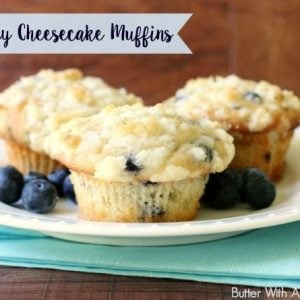 Blueberry Cheesecake Muffins - Butter With A Side of Bread