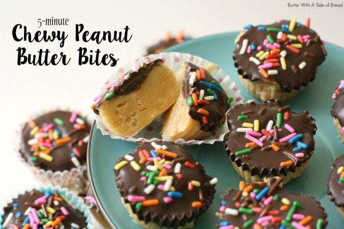 Chewy Peanut Butter Bites - Butter With A Side of Bread