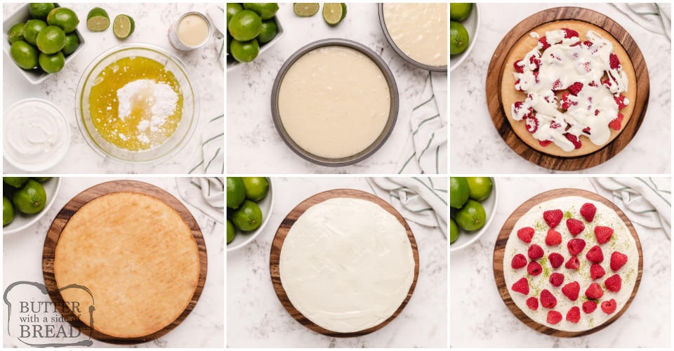 How to make a lime flavored layer cake