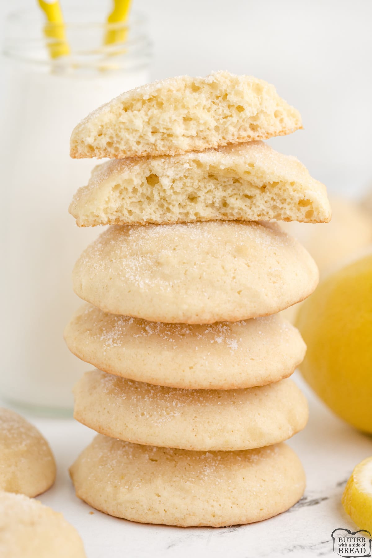 Lemonade Cookies are made with frozen lemonade concentrate. Only 6 ingredients needed to make these simple lemon cookies!